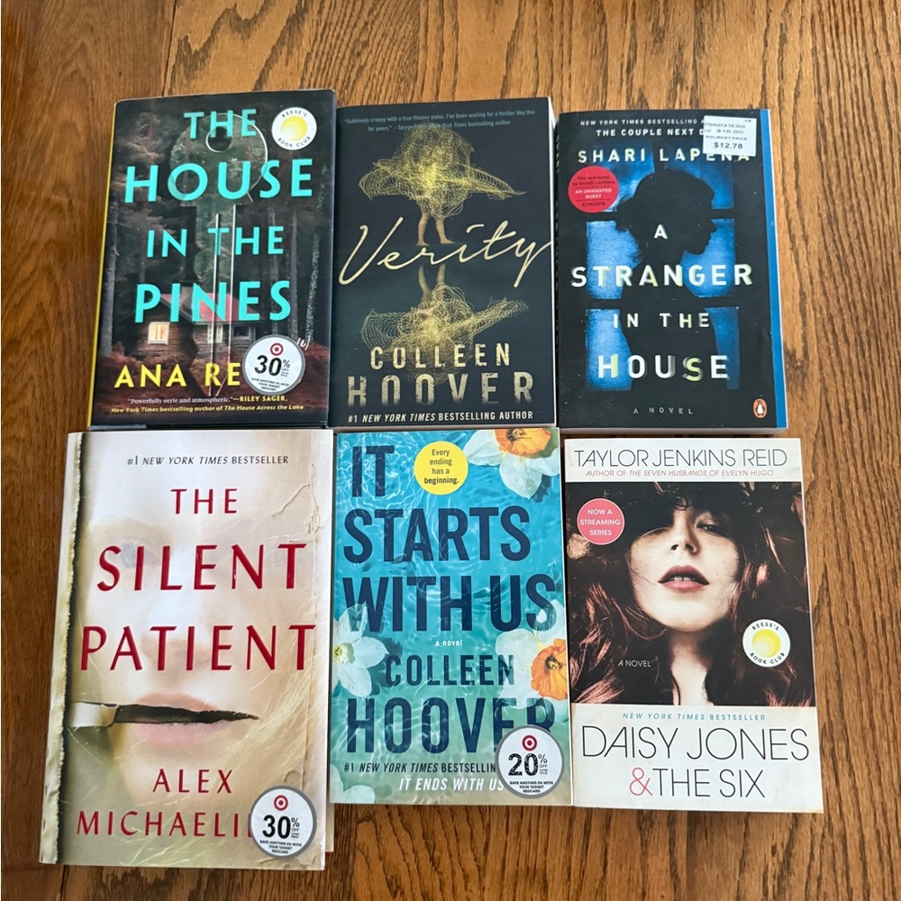 Colleen Hoover & More: Captivating Book Set with Multicolor Covers